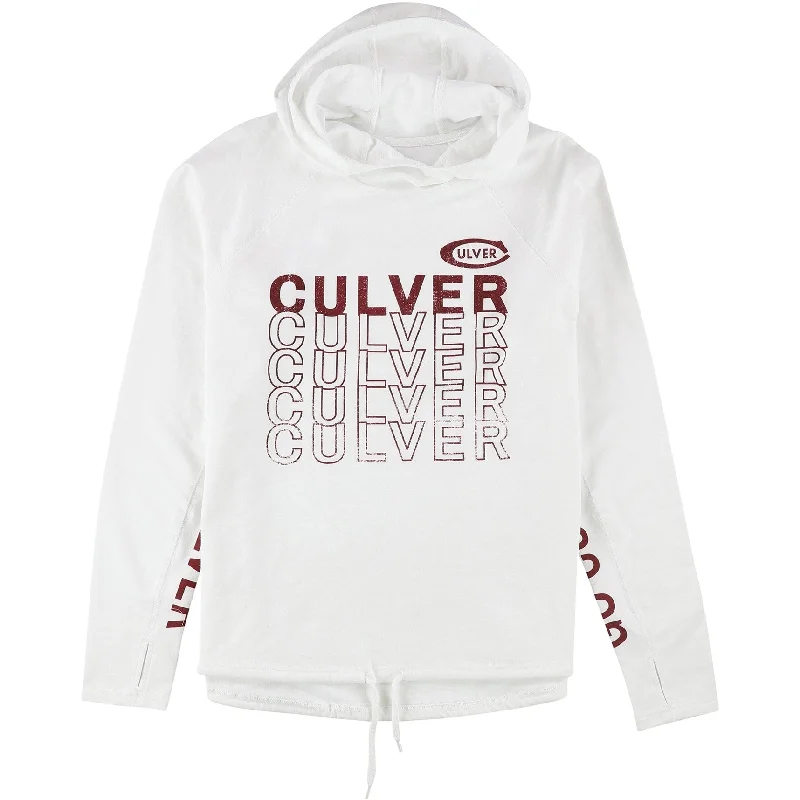 Hands High Womens Culver Academy Hoodie Sweatshirt, White, XX-Large