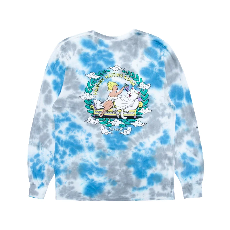 Waiting In Heaven Long Sleeve (Light Blue Cloud Wash)