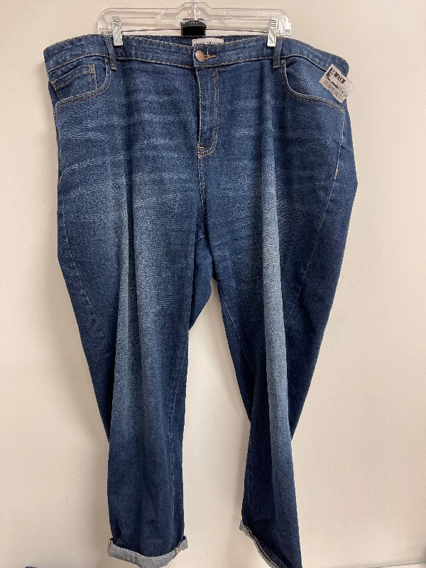 Jeans Straight By Lane Bryant In Blue Denim, Size: 22