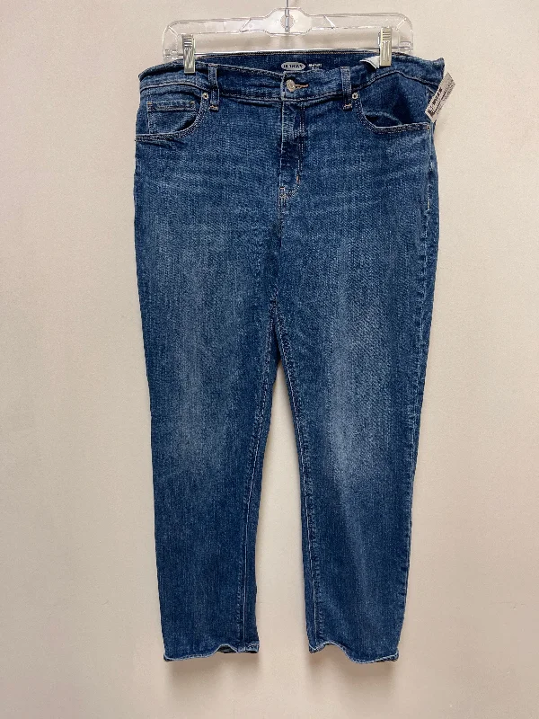 Jeans Skinny By Old Navy In Blue Denim, Size: 12