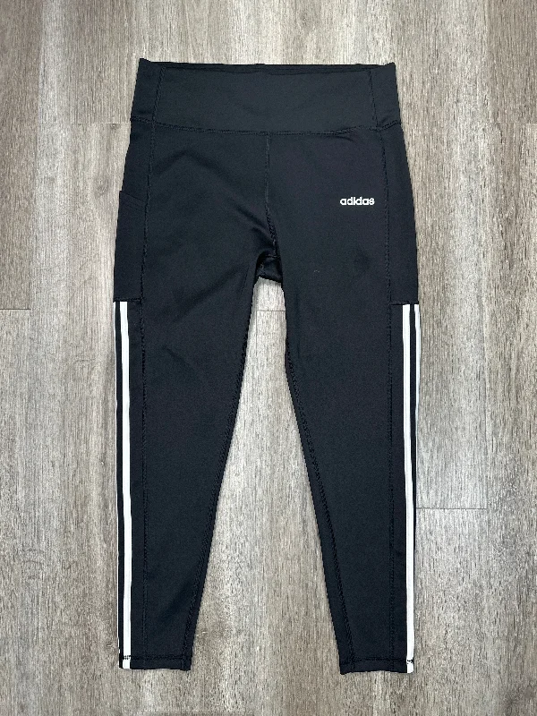 Athletic Leggings By Adidas In Black, Size: Xl