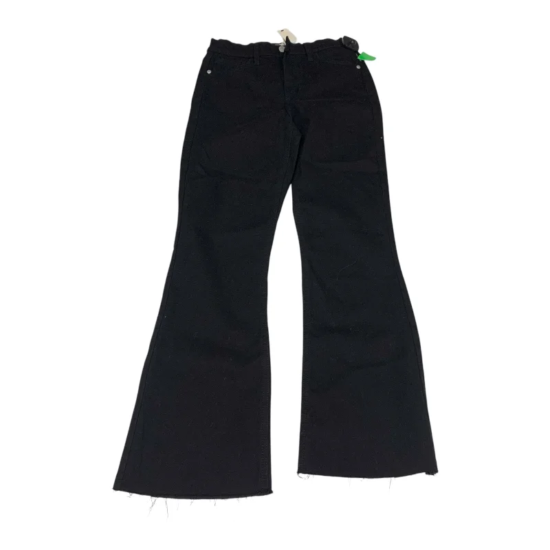 Jeans Straight By Harper In Black Denim, Size: 0