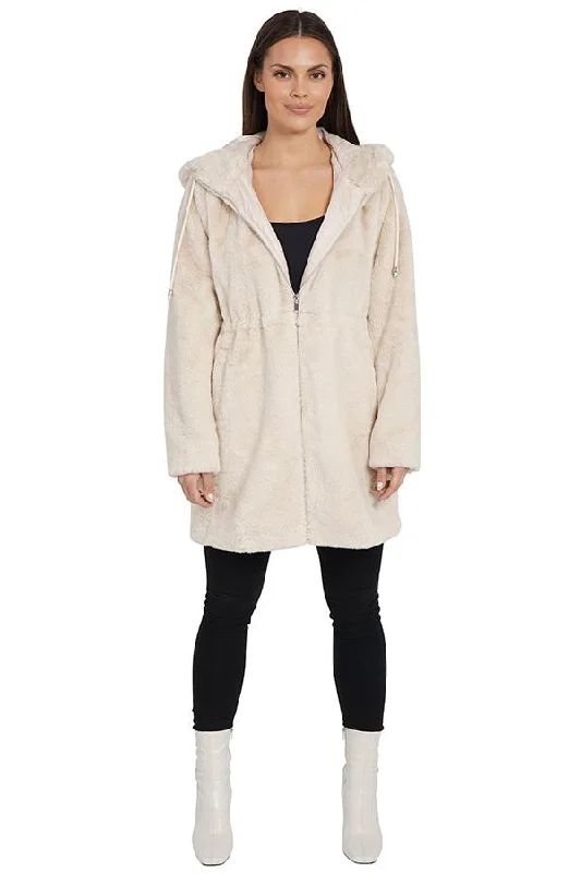 LOLA LONG FAUX FUR COAT