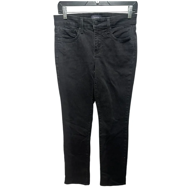 Jeans Straight By Not Your Daughters Jeans In Black Denim, Size: 2