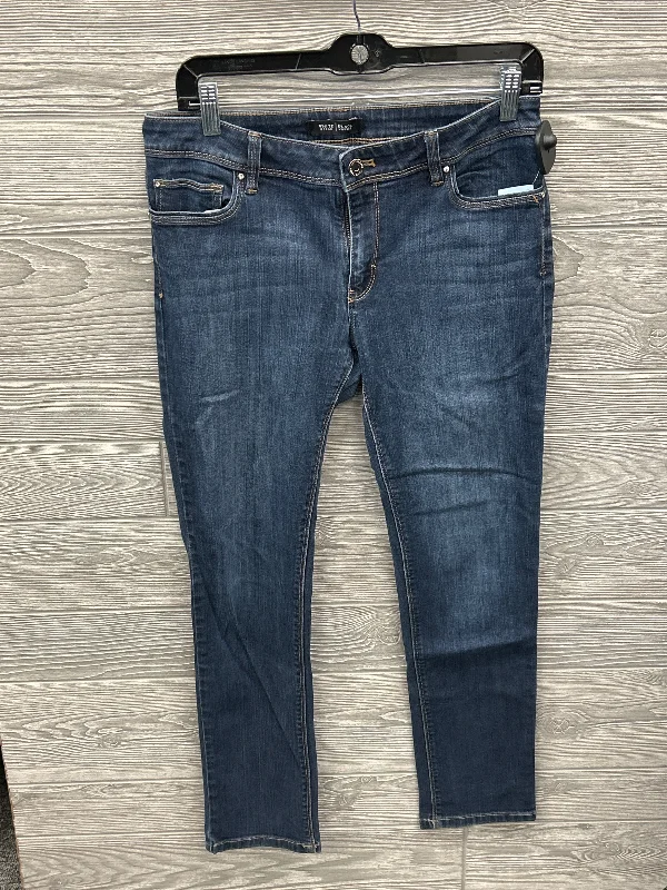 Jeans Skinny By White House Black Market In Blue Denim, Size: 8