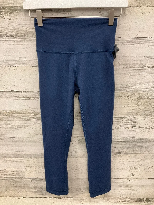 Athletic Leggings By Lululemon In Blue, Size: 4