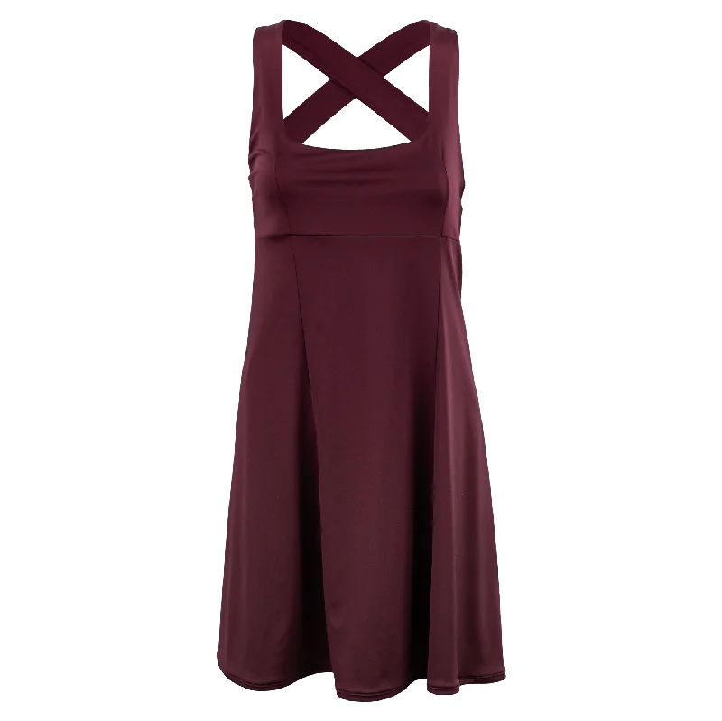 Maroon Criss Cross Dress