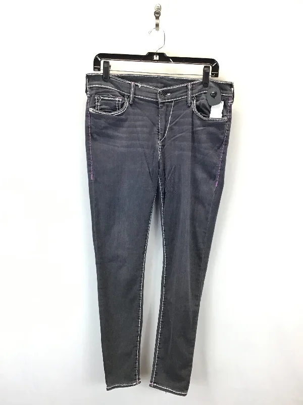 Jeans Skinny By True Religion In Grey, Size: 10