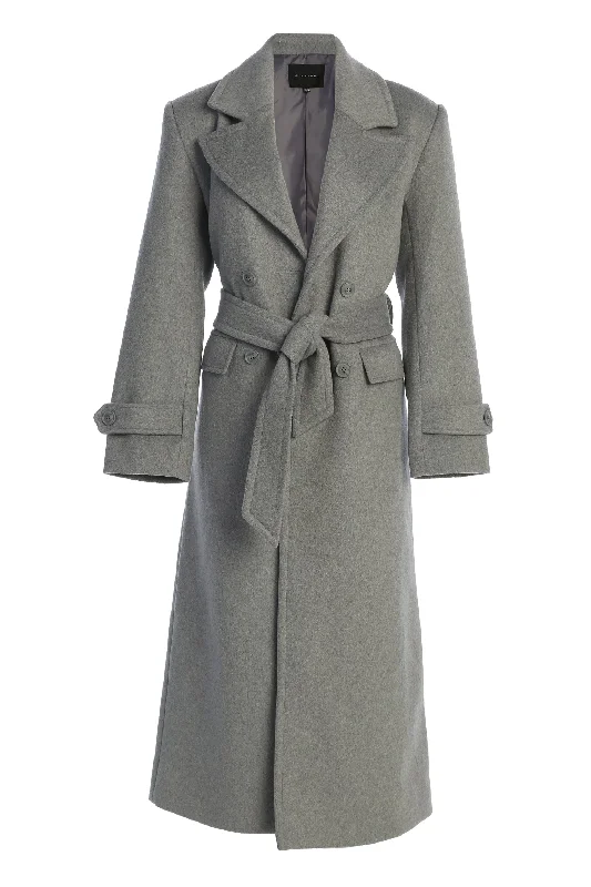 Grey Rain Or Shine Longline Coat