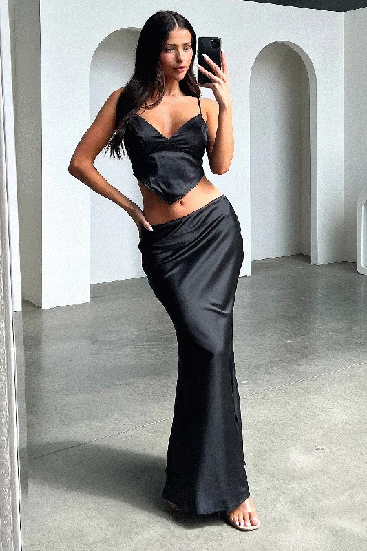 Adira Maxi Skirt - Black