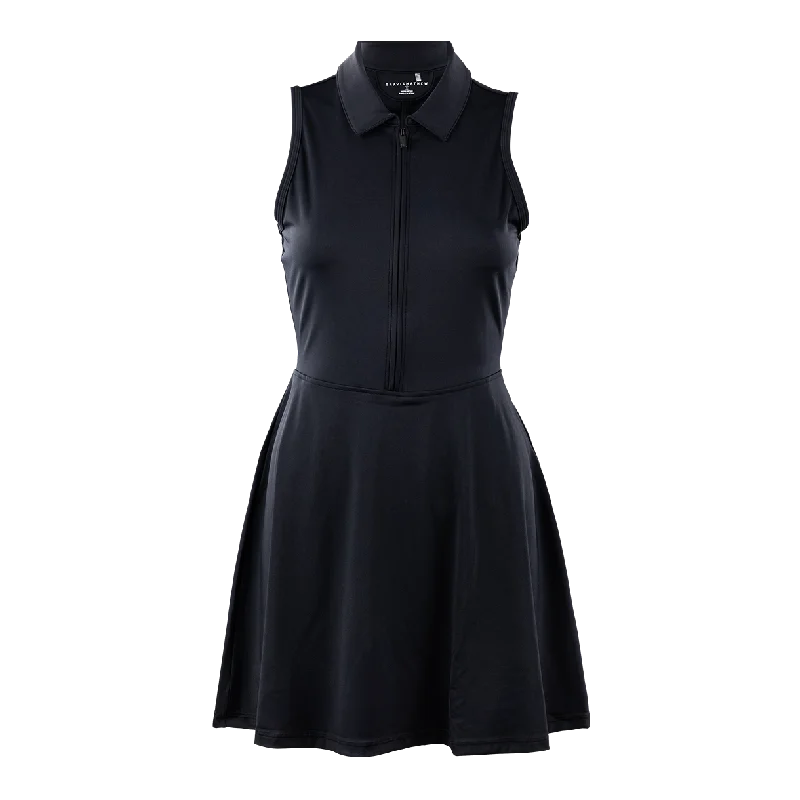 Black Travis Mathew Moveknit Zip Dress