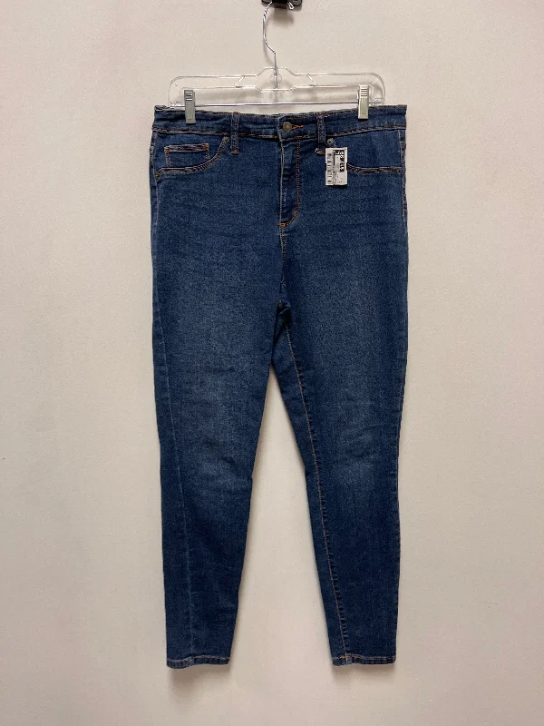 Jeans Skinny By Universal Thread In Blue Denim, Size: 12