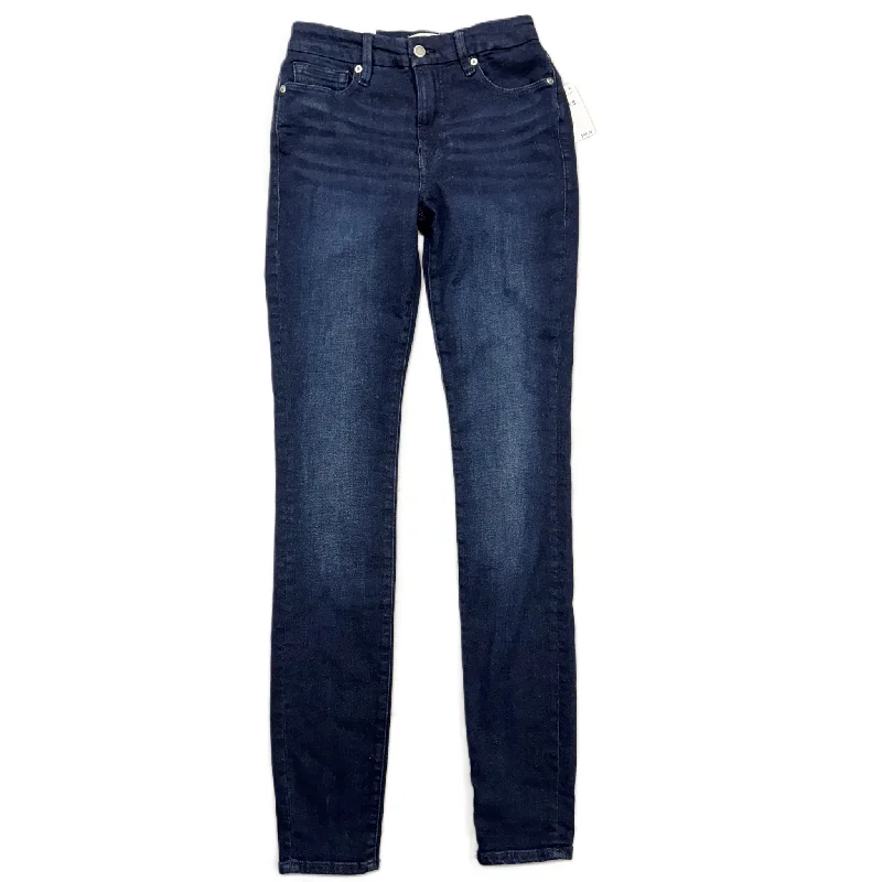 Jeans Skinny By Good American In Blue Denim, Size: 2