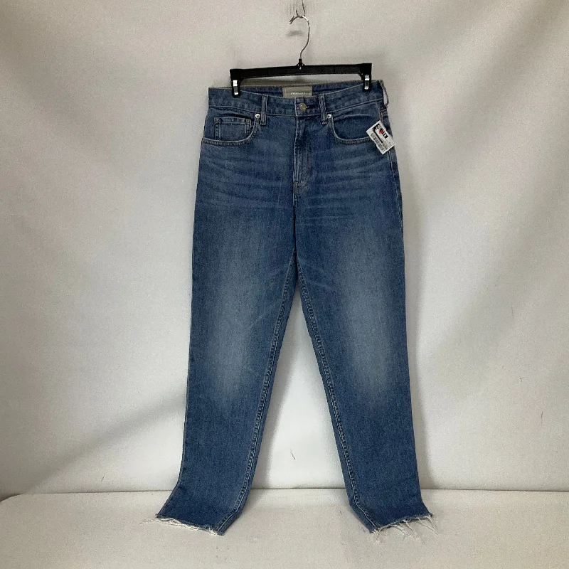 Jeans Straight By Everlane In Blue Denim, Size: 2