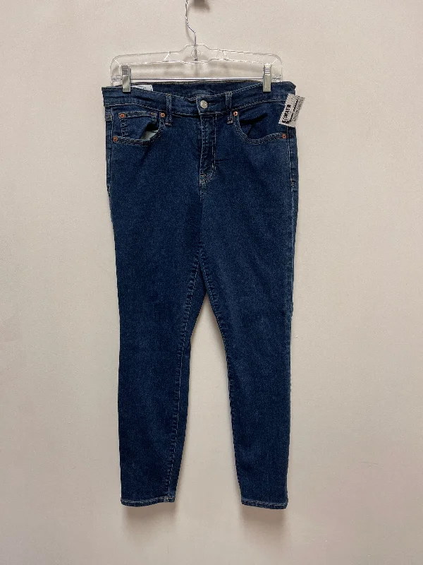 Jeans Skinny By Gap In Blue Denim, Size: 12