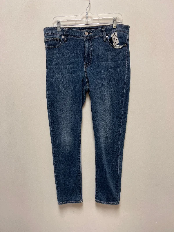 Jeans Skinny By Lucky Brand In Blue Denim, Size: 12