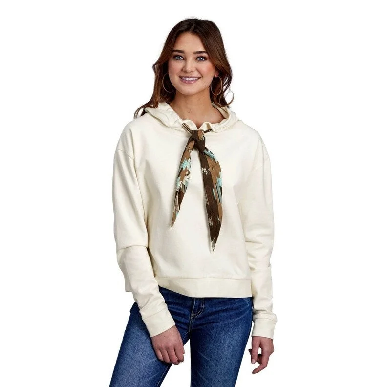 Roper Western Sweatshirt Womens Slouch White 03-098-0514-6102 WH