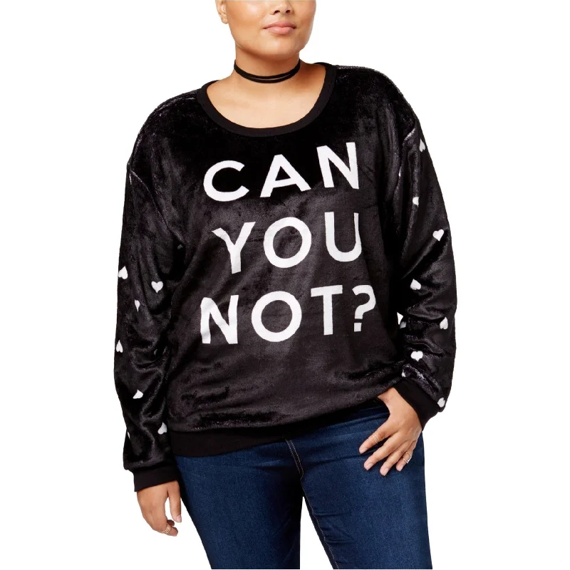 Gold Rush Womens Can You Not? Sweatshirt, Black, 1X