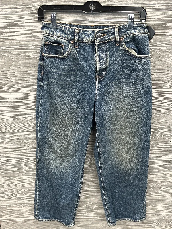 Jeans Straight By Express In Blue Denim, Size: 2