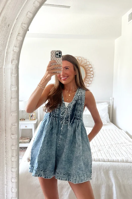 DENIM GIRL ROMPER