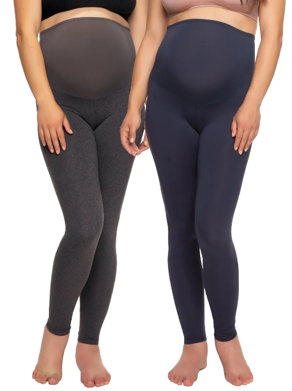 Velvety Soft Maternity Leggings 2-Pack