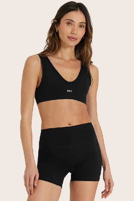 SPORTBODY® SPORTY DIP BRA - ONYX