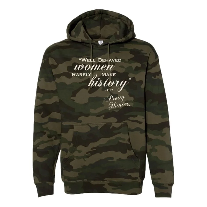 Pretty Hunter Western Sweatshirt Womens Well Behaved Camo SS025