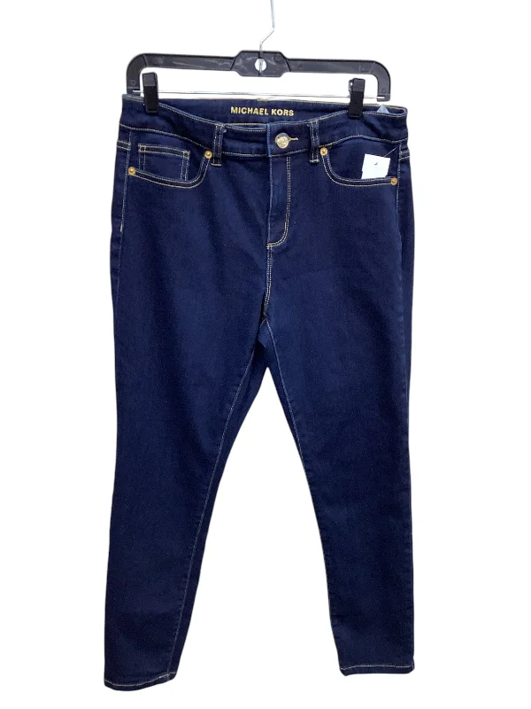 Jeans Skinny By Michael By Michael Kors In Blue Denim, Size: 10petite