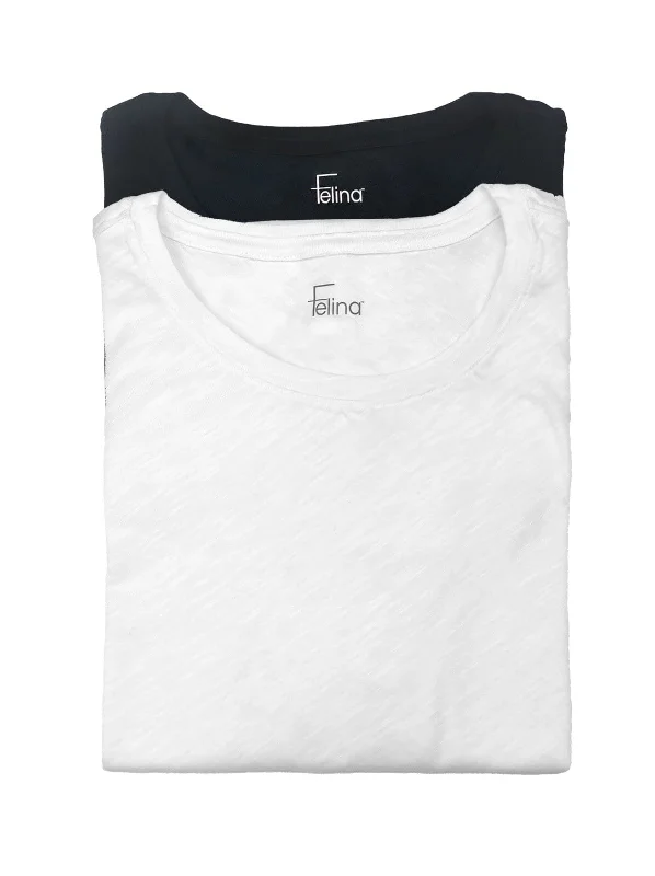 Slub Jersey Crew Neck T-Shirt 2-Pack