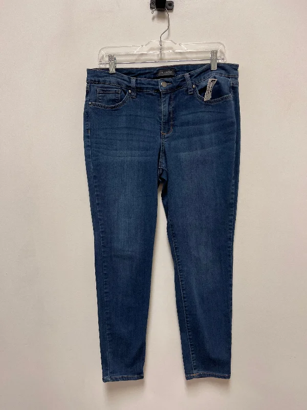 Jeans Skinny By Limited In Blue Denim, Size: 12