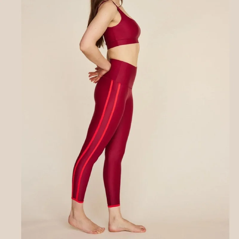 Havana Ankle Legging - Maroon