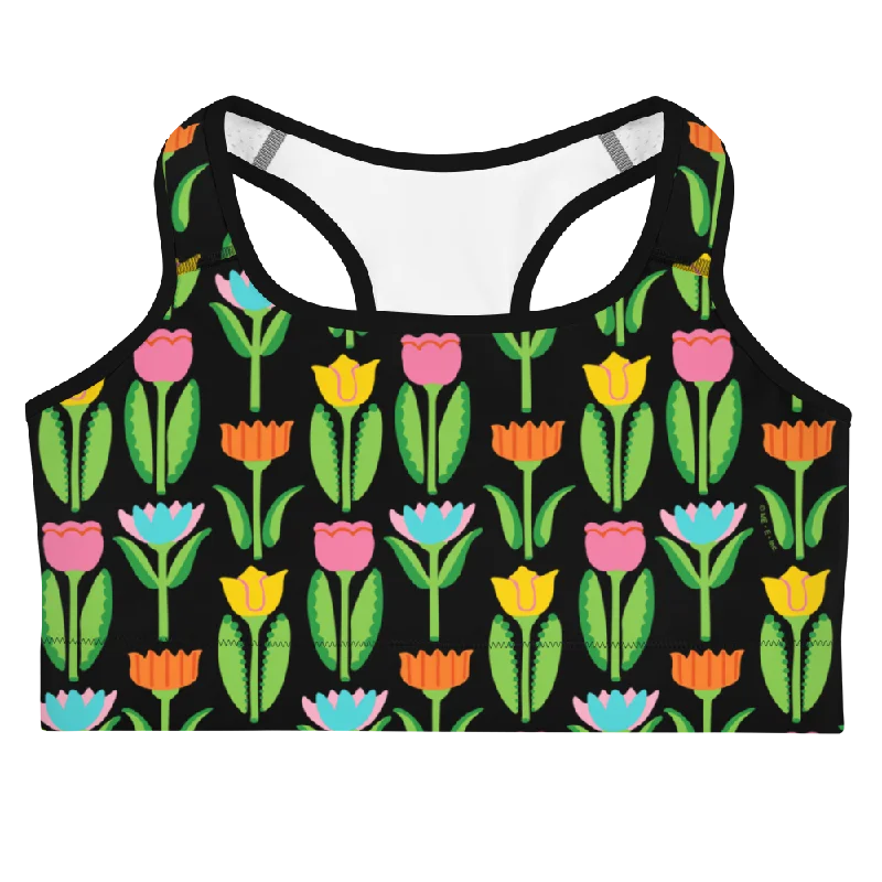 Tulip Garden Sports Bra