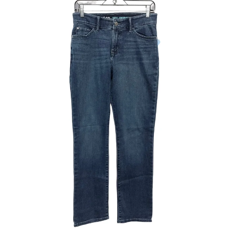 Jeans Straight By Lee In Blue Denim, Size: 4