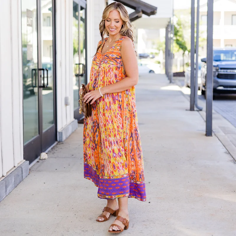 Sunsets In the Summer Jumpsuit, Orange