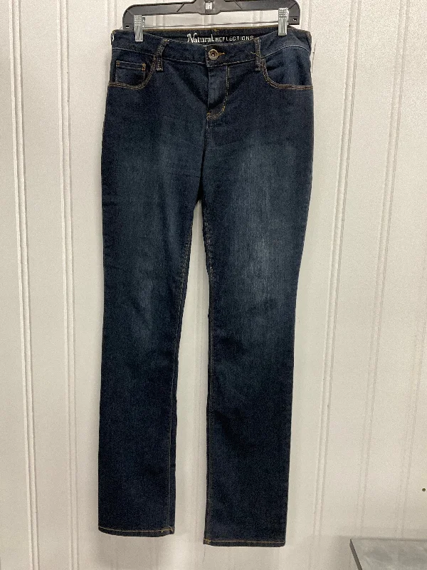 Jeans Straight By Natural Reflections In Blue Denim, Size: 10l