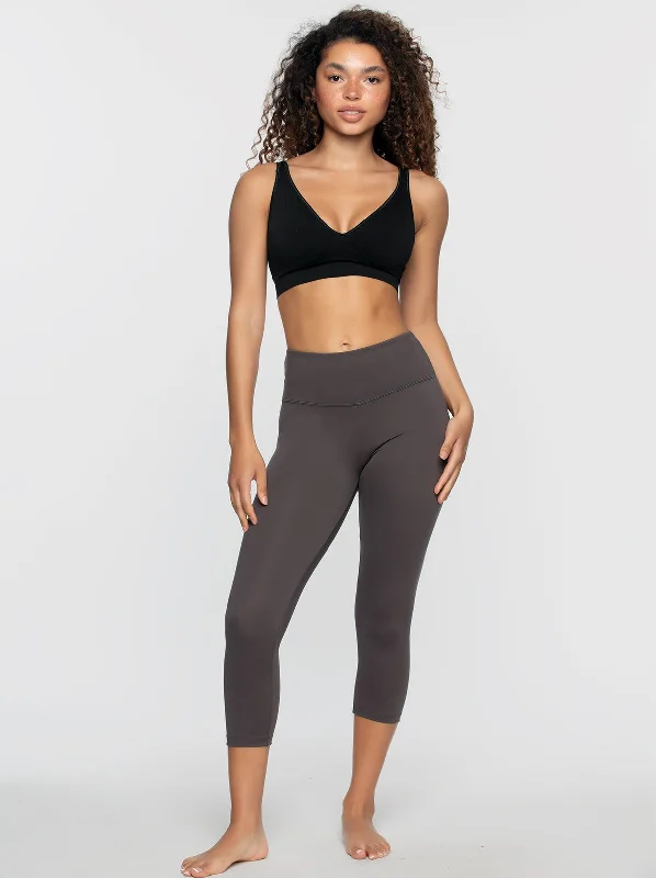 Sueded Athletic Capri Legging