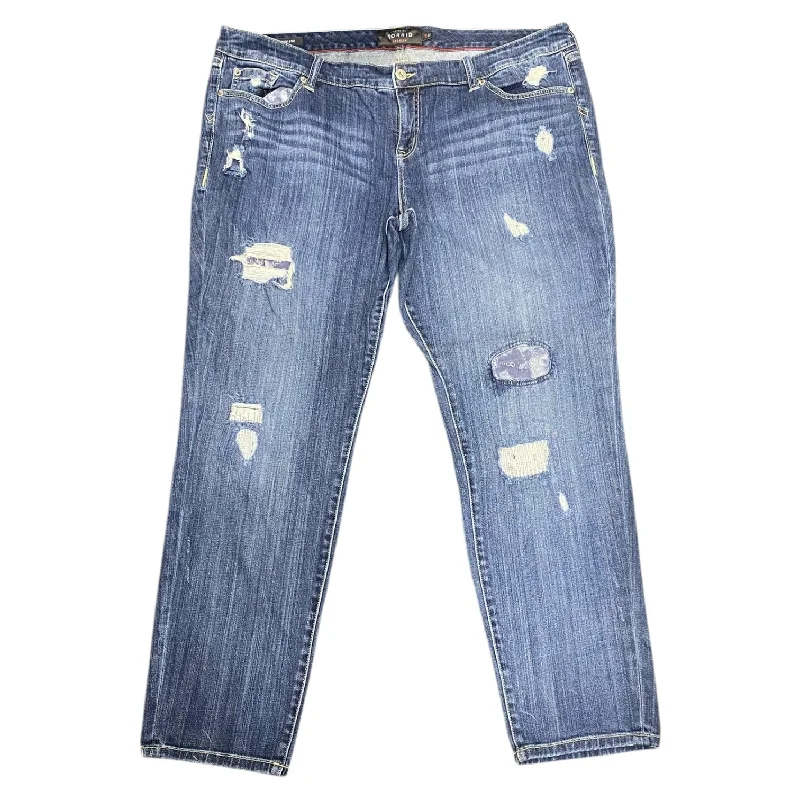 Jeans Boyfriend By Torrid In Blue Denim, Size: 22