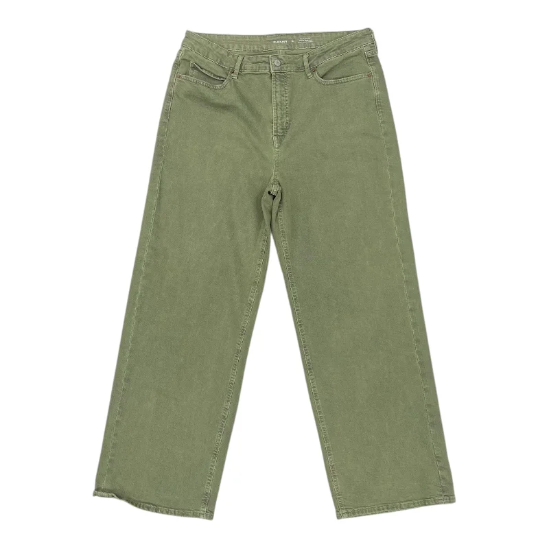 Jeans Wide Leg By Old Navy In Green Denim, Size:14