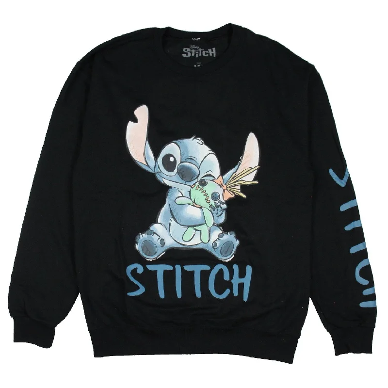 Disney Women's Lilo and Stitch Cuddling Scrump Adult Pullover Sweatshirt