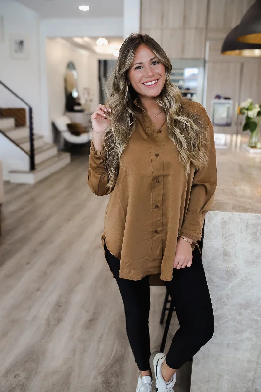 Savor the Moment Satin Loose Fit Blouse