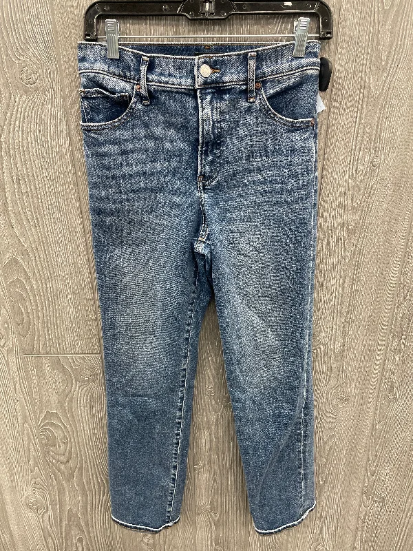 Jeans Straight By Express In Blue, Size: 4