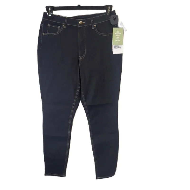 Jeans Skinny By H&m In Blue Denim, Size: 10