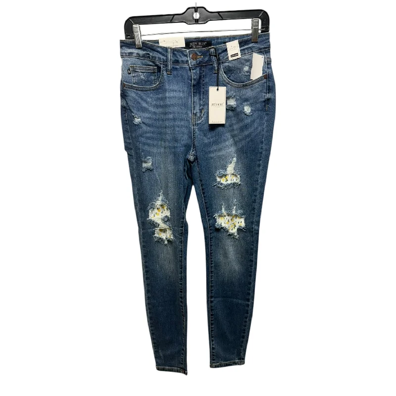 Jeans Skinny By Judy Blue In Blue Denim, Size: 4