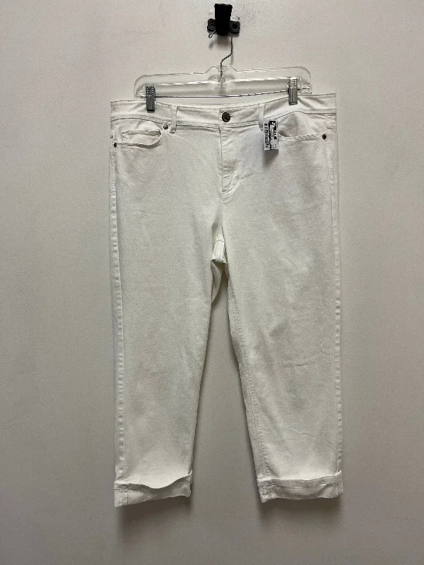 Jeans Skinny By J. Jill In White, Size: 14