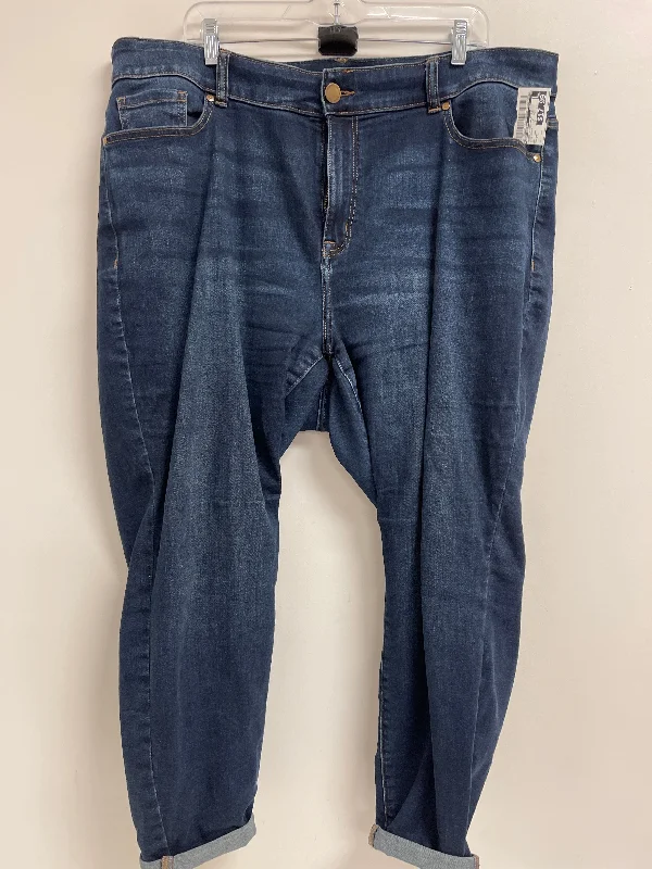 Jeans Straight By Lane Bryant In Blue Denim, Size: 22