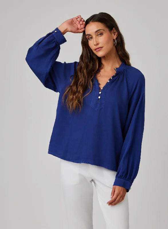 Flowy Pullover Raglan - Navy Coast