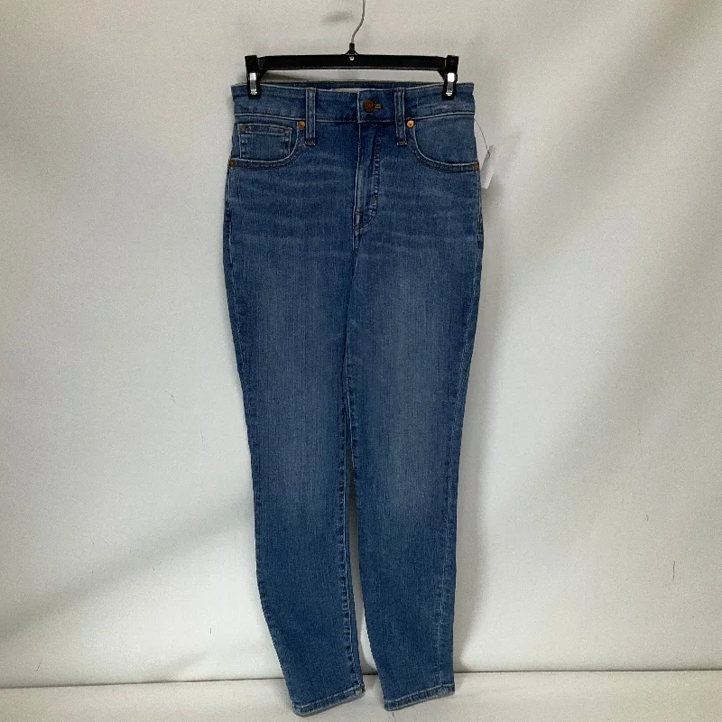 Jeans Skinny By Madewell In Blue Denim, Size: 0