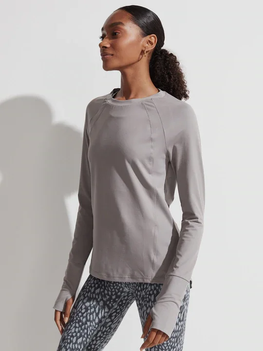 Varley Women's Bradford Active Long Sleeve Top - Grey Flannel