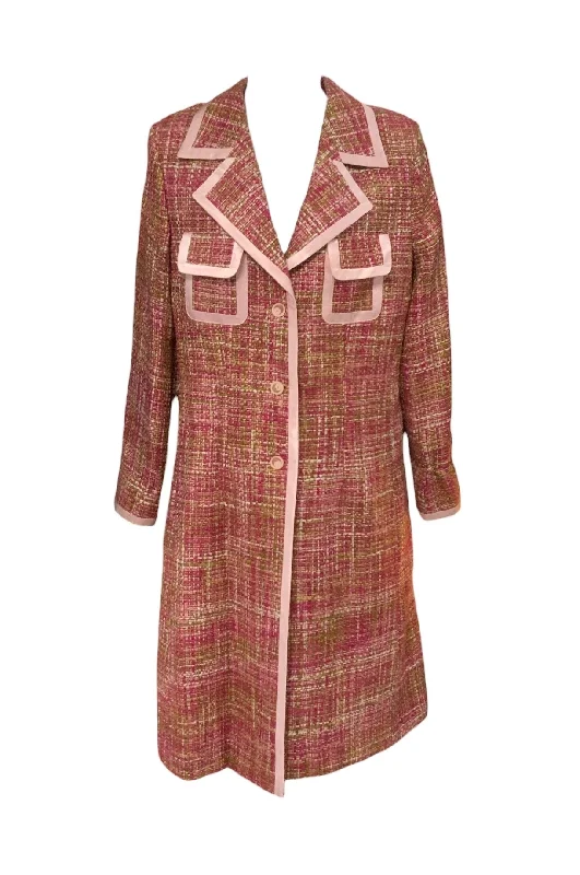 Tea by Michelle N Women’s Pink Tweed Jacket 12