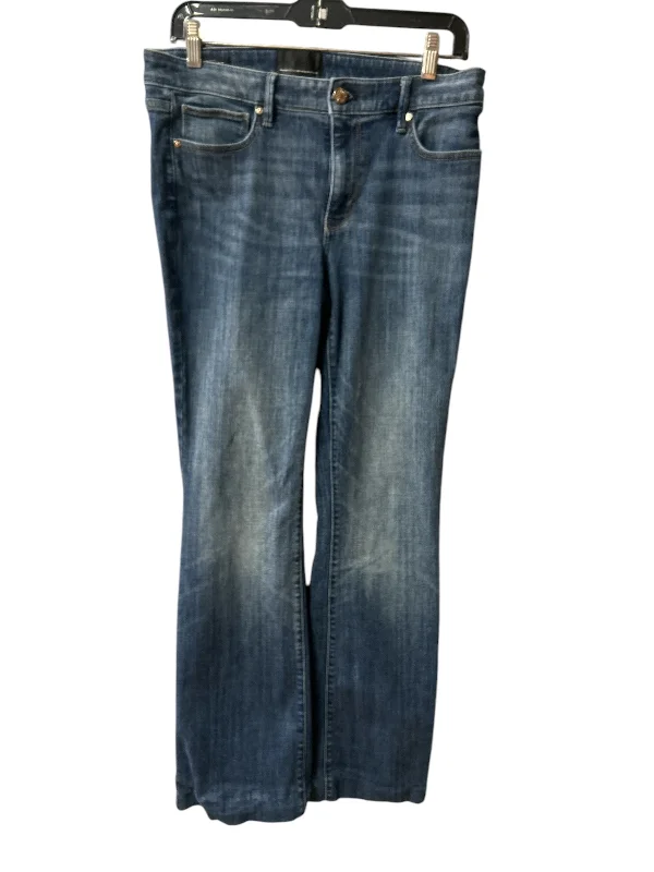 Jeans Flared By White House Black Market In Blue Denim, Size: 8